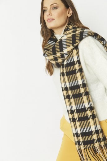 JAYLEY Black Cashmere Blend Wrap