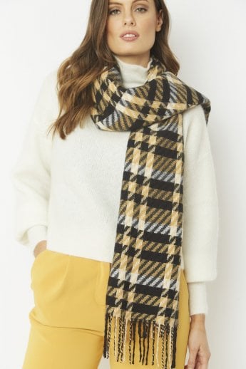 JAYLEY Black Cashmere Blend Wrap