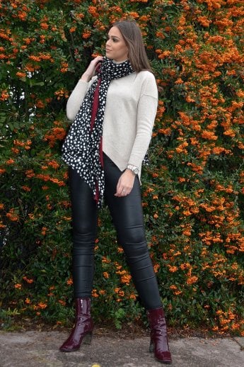 JAYLEY Black Cashmere Blend Wrap