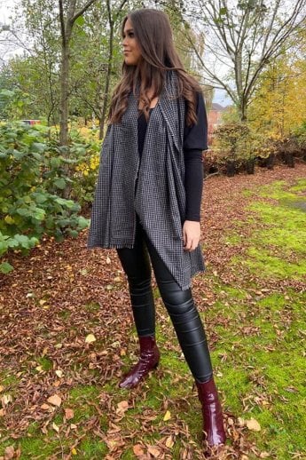 JAYLEY Black Cashmere Blend Wrap