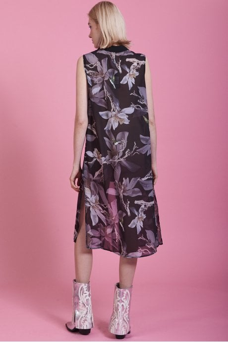 JAYLEY Black Floral Dress