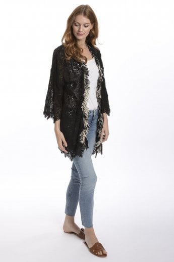 JAYLEY Black Lace Jacket