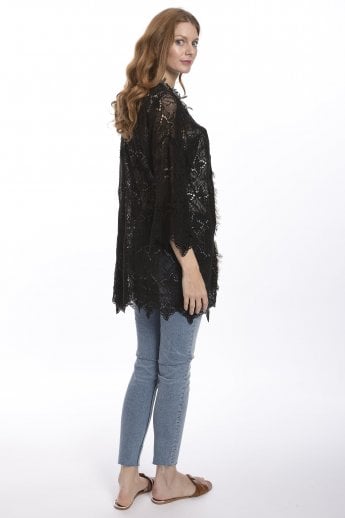 JAYLEY Black Lace Jacket