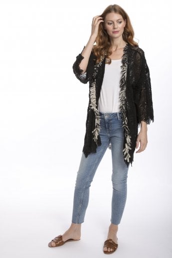 JAYLEY Black Lace Jacket