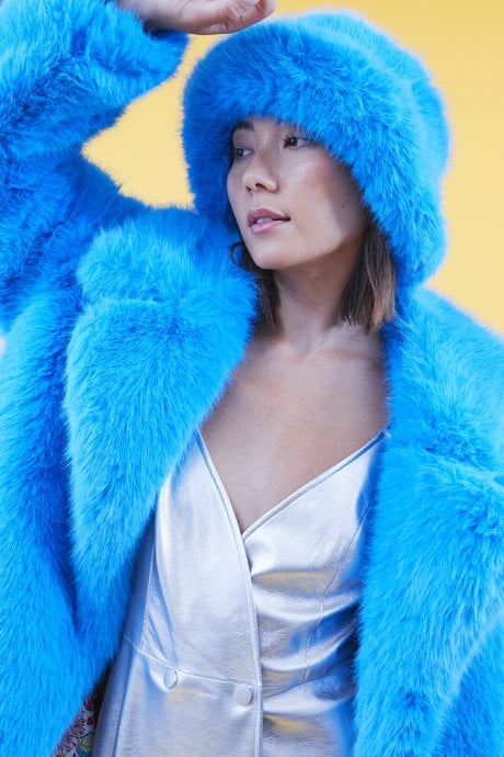 JAYLEY Blue Eco Bamboo Bucket Hat