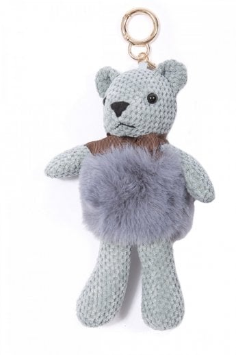 JAYLEY Blue Faux Fur Teddy Bear