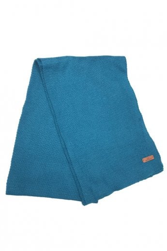 JAYLEY Blue Knitted Beanie Hat and Scarf Set