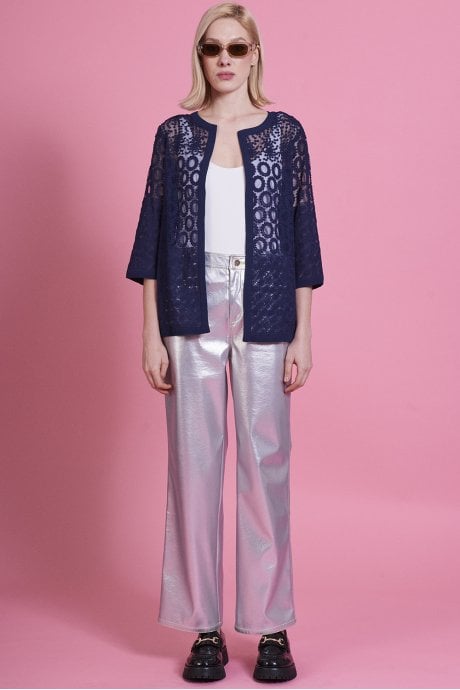 JAYLEY Blue Lace Jacket