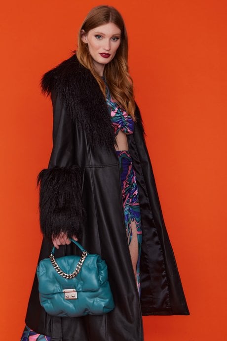 JAYLEY Blue Lulu Handmade ECO Leather Satchel