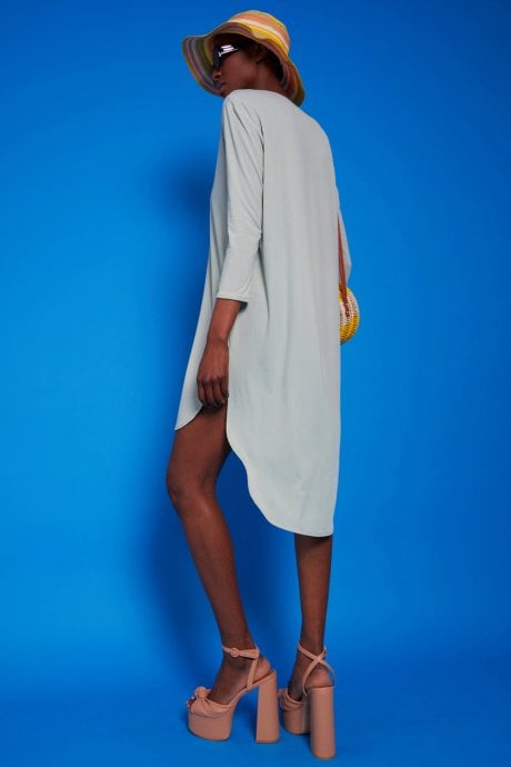 JAYLEY Blue Silk Blend Elle Dress