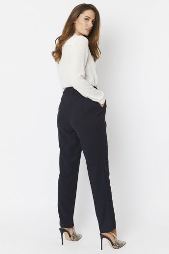 JAYLEY Blue Silk Blend Trousers