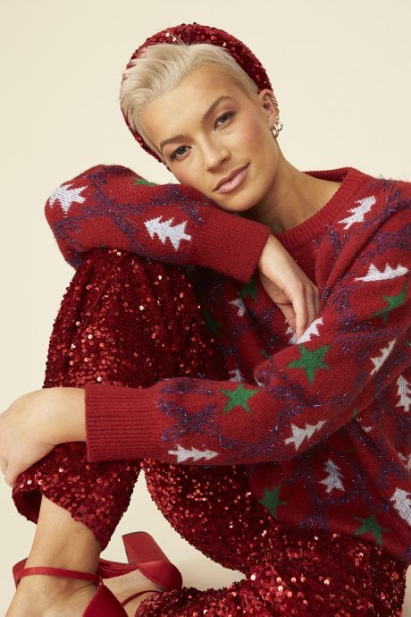 JAYLEY Cashmere And Banana Blend Christmas Jumper