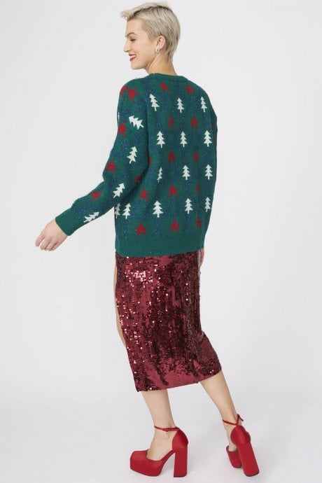 JAYLEY Cashmere And Banana Blend Christmas Jumper