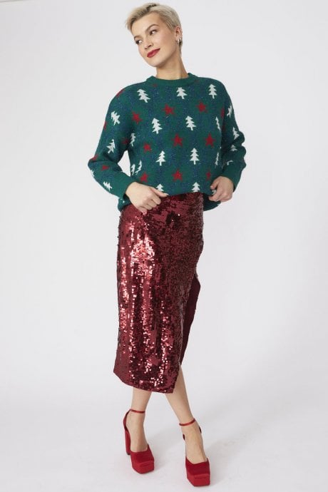 JAYLEY Cashmere and Banana Blend Christmas Jumper