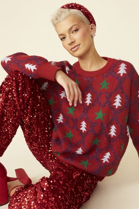 JAYLEY Cashmere and Banana Blend Christmas Jumper