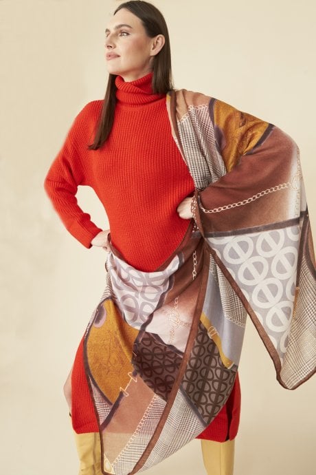 JAYLEY Cashmere And Silk Blend Wrap