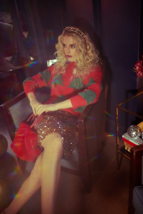 JAYLEY Cashmere Blend Christmas Tree Jumper