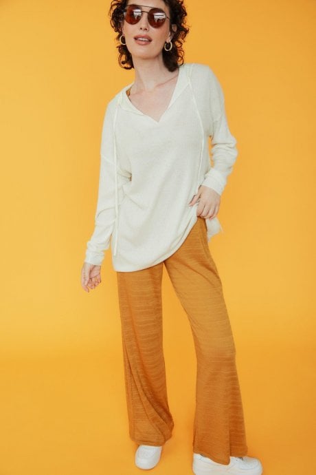 JAYLEY Cashmere Blend Ribbed Hoodie