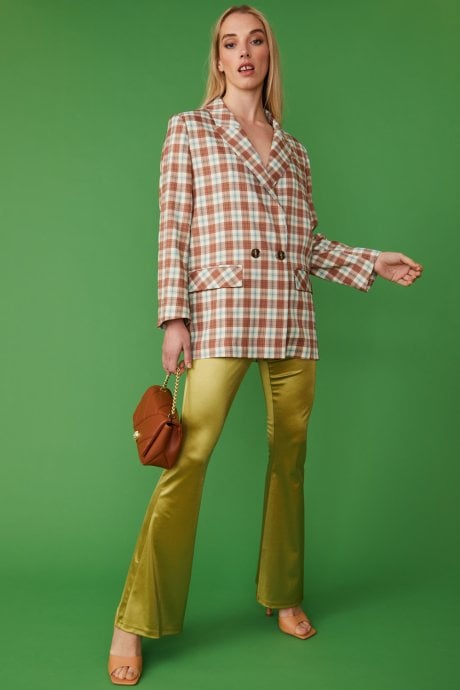 JAYLEY Checkered Blazer Jacket