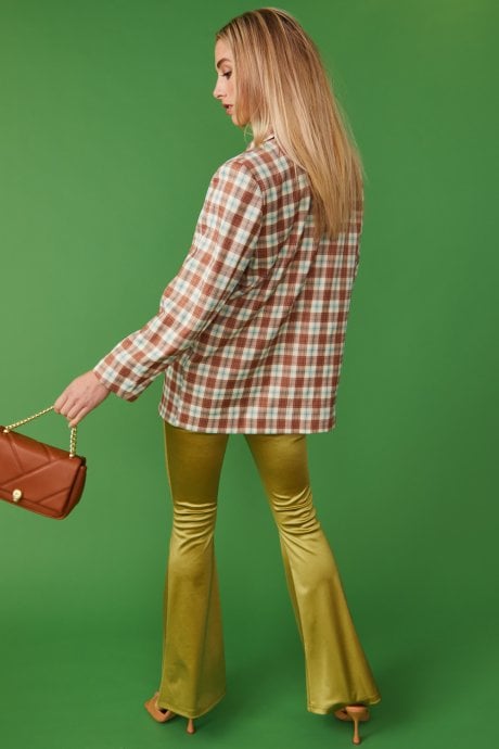 JAYLEY Checkered Blazer Jacket