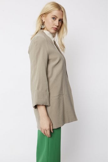 JAYLEY Chocolate Tailored Kimono Jacket