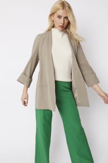 JAYLEY Chocolate Tailored Kimono Jacket