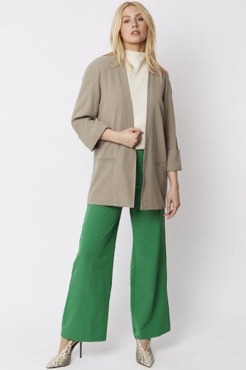 JAYLEY Chocolate Tailored Kimono Jacket