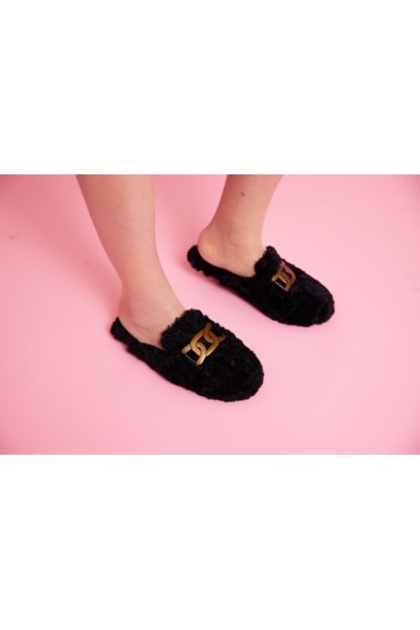 JAYLEY CHSL95A-02 -Unisex Real Fur Slippers