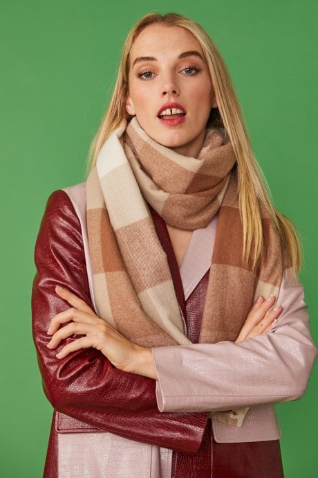 JAYLEY Cream Cashmere Blend Wrap