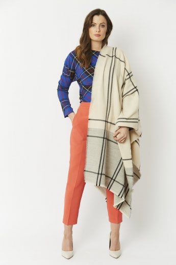 JAYLEY Cream Cashmere Blend Wrap