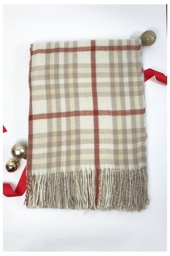 JAYLEY Cream Cashmere Blend Wrap