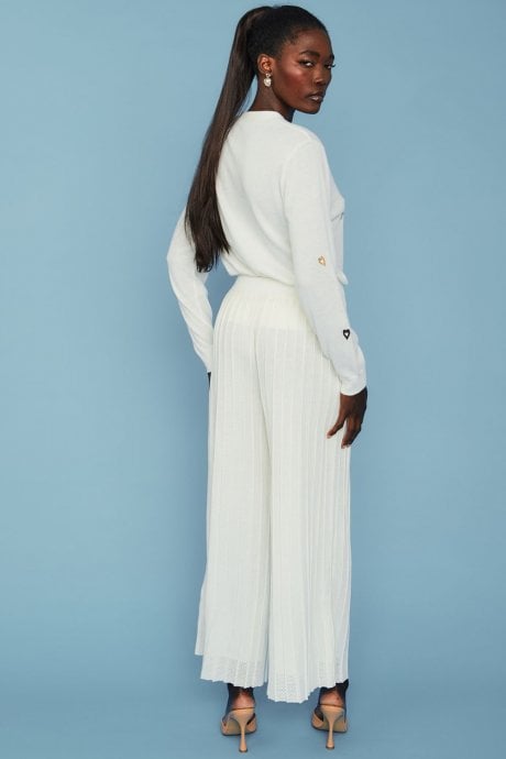 JAYLEY Cream Cashmere Trousers