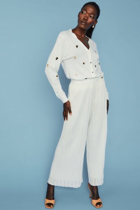 JAYLEY Cream Cashmere Trousers