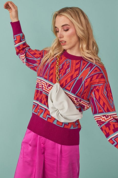 JAYLEY Cream ECO Charlotte Leather Bag