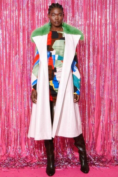 JAYLEY Cream Eco Leather Gilet | Waistcoat With Removable Fur Collar