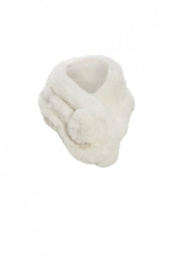 JAYLEY Cream Faux Fur Scarf