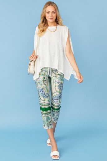 JAYLEY Cream Fine Knit Kaftan