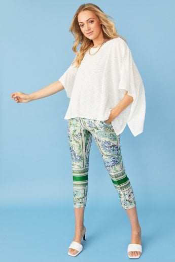 JAYLEY Cream Fine Knit Kaftan