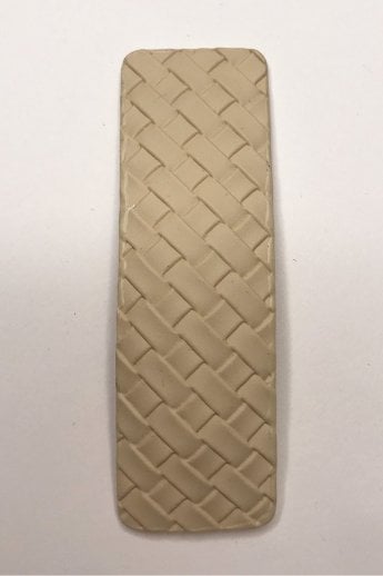 JAYLEY Cream Handmade Leather Hair Clip