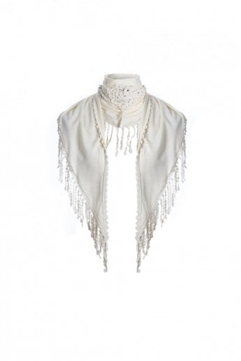 JAYLEY Cream Shawl
