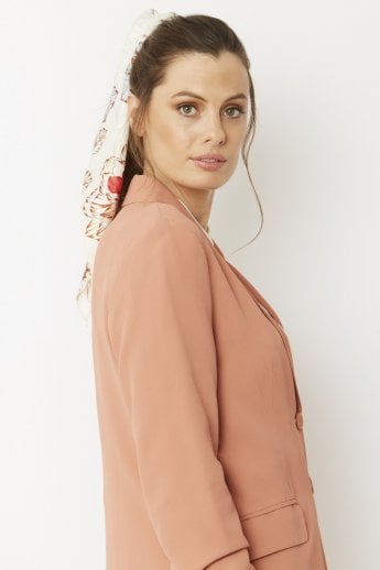 JAYLEY Cream Silk Blend Hair Scarf