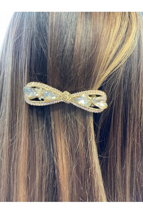 JAYLEY Crystal Bow Hair Clip