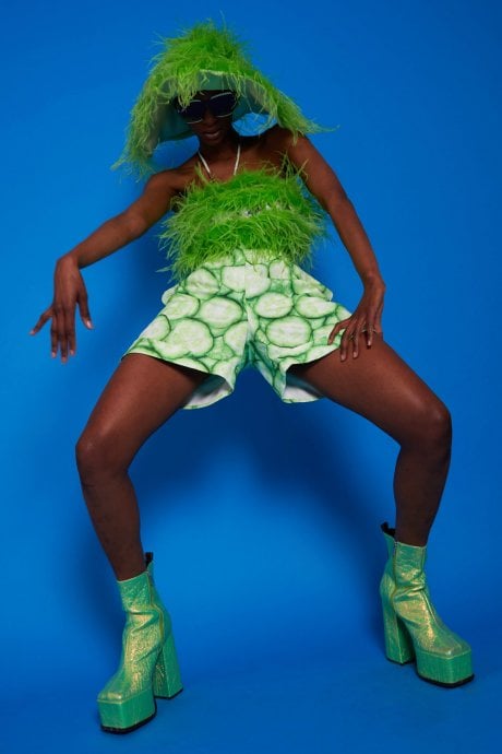 JAYLEY Cucumber Tencel Shorts