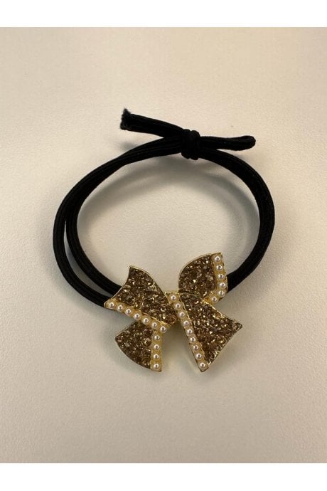 JAYLEY Diamante Flower Bow Hair Bobble