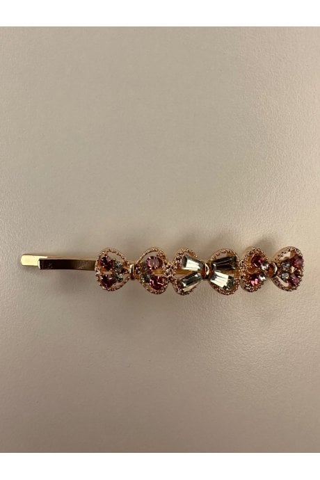 JAYLEY Diamantes Flower Bow Hair Slide