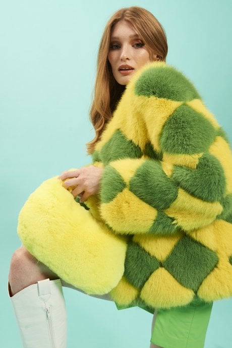 JAYLEY Faux Fur Charlotte Bag