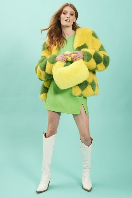 JAYLEY Faux Fur Charlotte Bag