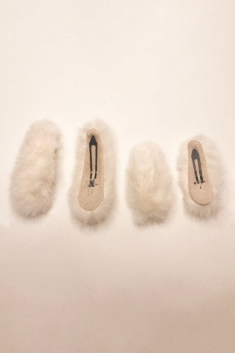 JAYLEY Faux Fur Hair Clip