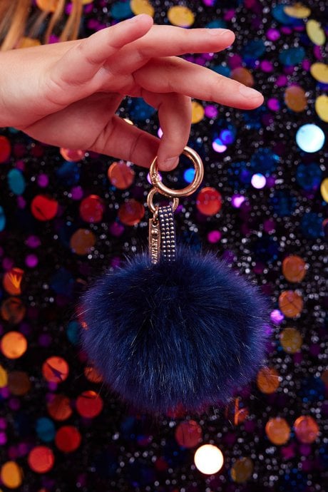 JAYLEY Faux Fur Pom Poms Charm