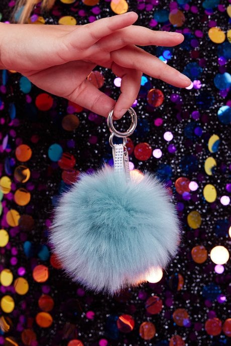 JAYLEY Faux Fur Pom Poms Charm